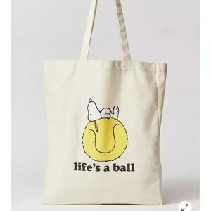 Adorable Snoopy Tennis tote bag from Urban Outfitters NWT